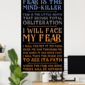 Litany against Fear Dune 2021 Poster (Thuiskantoor)