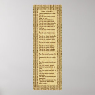 Litany of Humility Poster