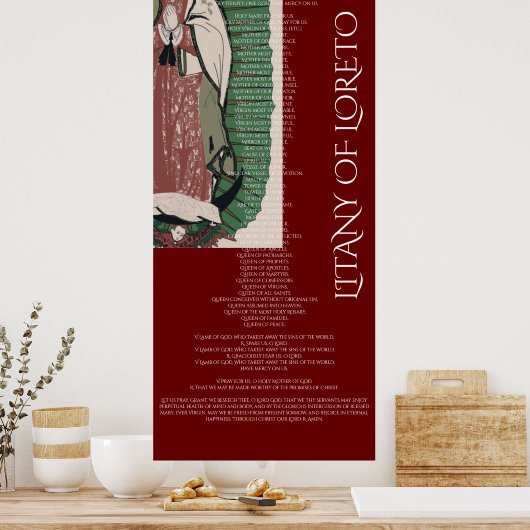 LITANY OF LORETO POSTER (Keuken)