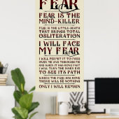 Litany tegen angst v2 poster (Thuiskantoor)