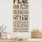 Litany tegen angst v2 poster (Keuken)