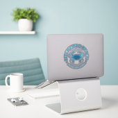 Litchfield Beach (krab) Sticker (Laptop op bureau)