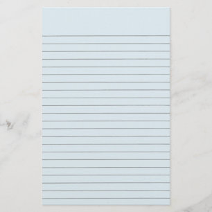 Lite Blue Lined Stationery Briefpapier