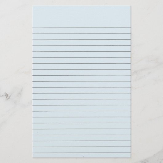 Lite Blue Lined Stationery Briefpapier (Voorkant)