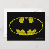 Lite-Brite Bat Emblem Briefkaart (Voorkant / Achterkant)