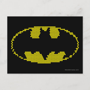Lite-Brite Bat Emblem Briefkaart