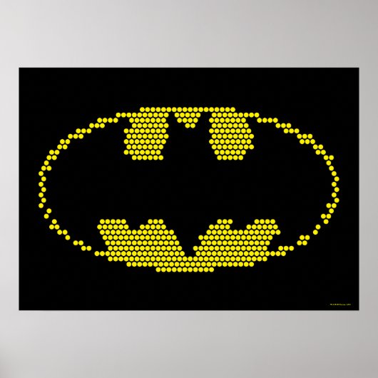 Lite-Brite Bat Emblem Poster (Voorkant)