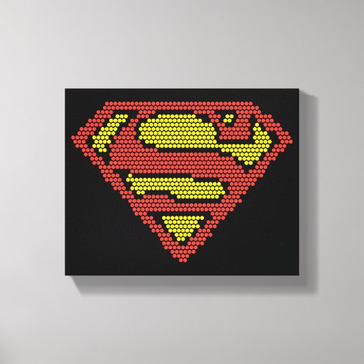 Lite-Brite S-Shield Canvas Afdruk (Voorkant)