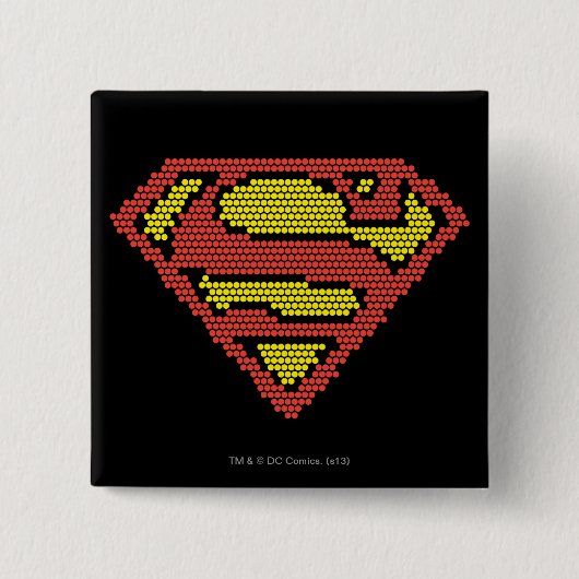 Lite-Brite S-Shield Vierkante Button 5,1 Cm (Voorkant)