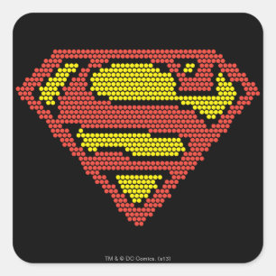 Lite-Brite S-Shield Vierkante Sticker