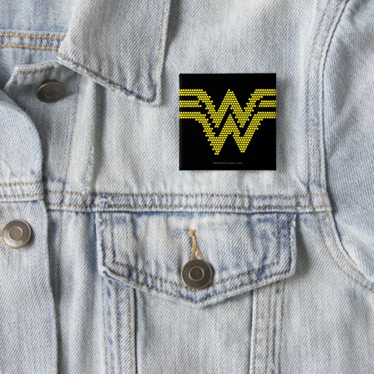 Lite-Brite WW-symbool Vierkante Button 5,1 Cm (In situ)