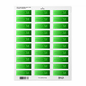 Lite green gradient geometry mesh patroon mesh pat etiket (Full Sheet)