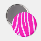Lite roze Zebra magneet (Voorkant / Achterkant)