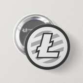 Litecoin Logo Symbol Cryptocurrency Crypto Button (Voorkant /achterkant)