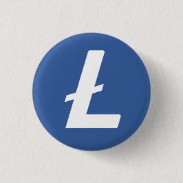 Litecoin (LTC) Cryptocurrency Blockchain Flair Ronde Button 3,2 Cm