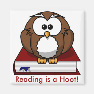 Literacy Awareness: Reading is a Hoot Magneet