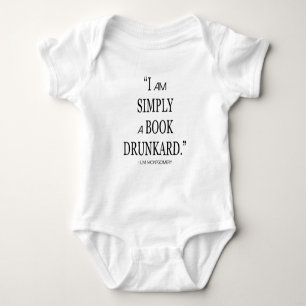 Literaire Baby Drunkard Reader Gift Outfit Romper