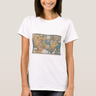  literaire kaart van Canada T-shirt