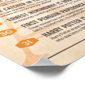 Literaire Kalender Juli Poster (Hoek)