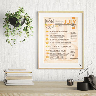 Literaire kalender juliposter poster