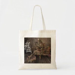 Literaire Lovelies Skelet Meisje Tote Bag