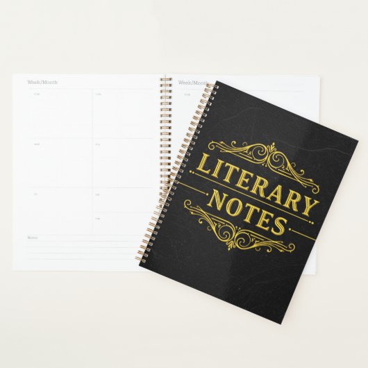 Literaire notities – Dark Academia Planner (Display)