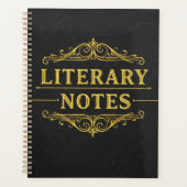 Literaire notities – Dark Academia Planner (Voorkant)