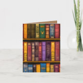 Literaire schatten - klassieke oude boeken kaart (Voorkant)