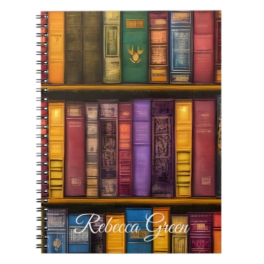 Literaire schatten - klassieke oude boeken notitieboek (Voorkant)