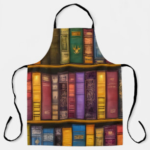 Literaire schatten - klassieke oude boeken schort
