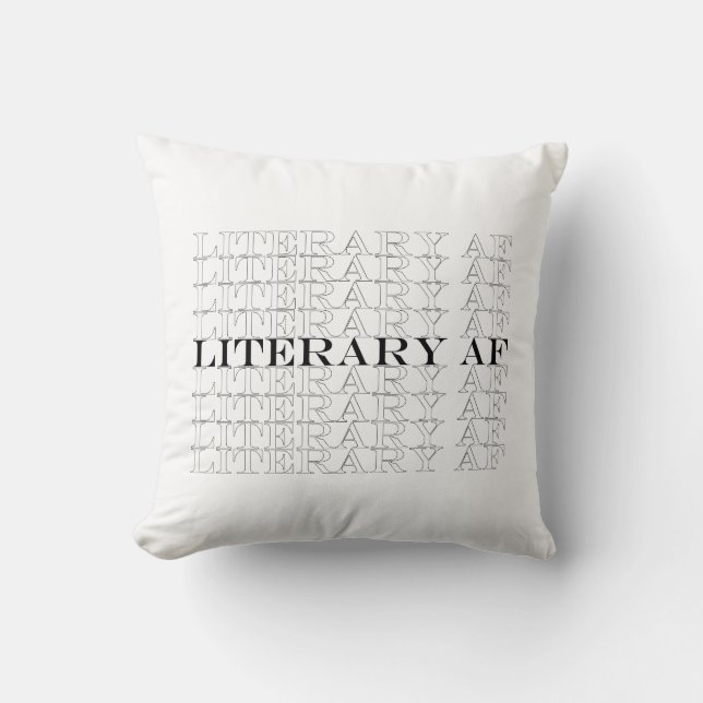 LITERARY AF PILLOW KUSSEN (Voorkant)