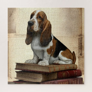 Literary Basset Hound Legpuzzel