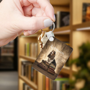 Literary Basset Hound Sleutelhanger