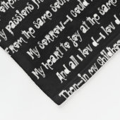 Literary Blanket Fleece Deken (Hoek)