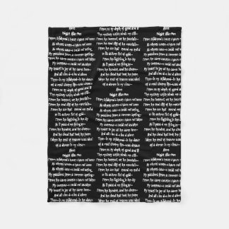 Literary Blanket Fleece Deken