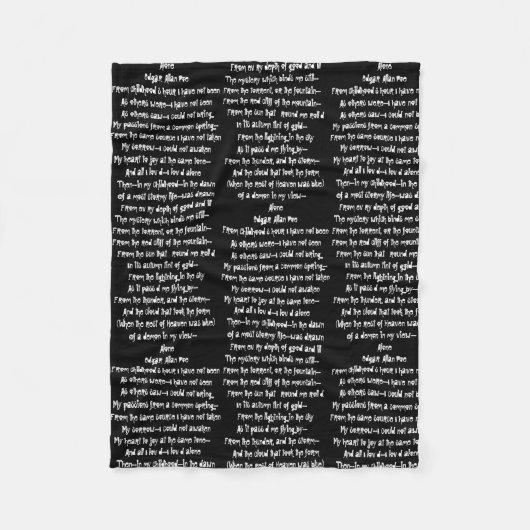 Literary Blanket Fleece Deken (Voorkant)