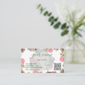 Literary Folded Business Card Design Visitekaartje (Staand voorkant)