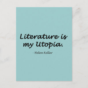 Literatuur is mijn utopie briefkaart