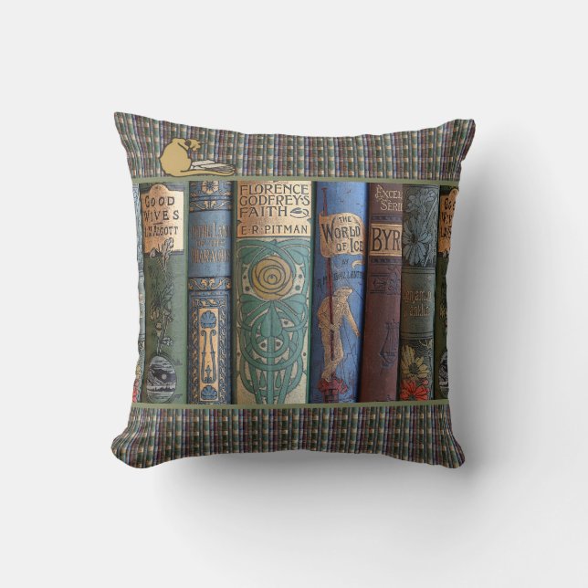  literatuurboekverzamelaarscat kussen (Voorkant)