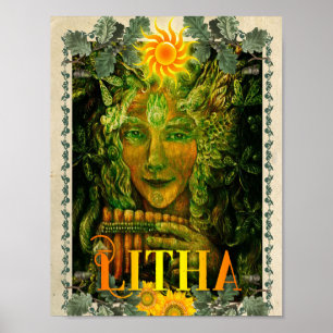 LITHA, POSTER DE SABBAT EN WICCAN SOLSTICE D'ÉTÉ