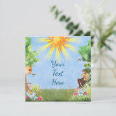 Litha Summer Solstice Carte de voeux Sun (Debout devant)