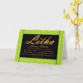 LITHA SUMMER SOLSTICE KAART (Gele Bloem)