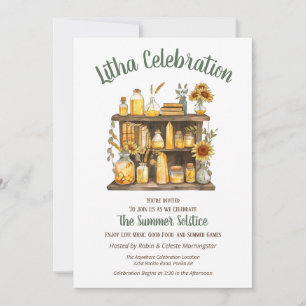 Litha Zomer Solstice Apothecary Plank Kaart