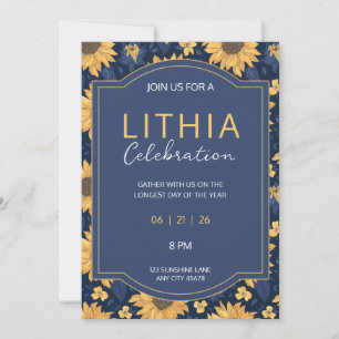 Lithia Solstice Roue de l'Année Invitation