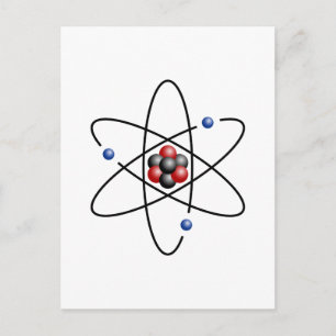 Lithium Atom Chemical Element Li Atomic Number 3 Briefkaart