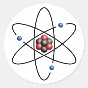 Lithium Atom Chemical Element Li Atomic Number 3 Ronde Sticker