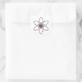 Lithium Atom Chemical Element Li Atomic Number 3 Vierkante Sticker (Tas)