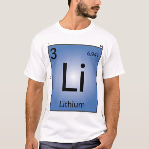Lithium (Li) Element T-Shirt - Alleen voor