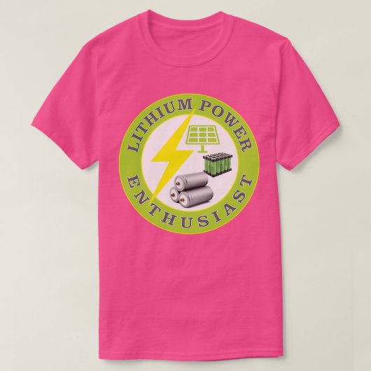 Lithium Power Enthusiast T-shirt (Design voorkant)