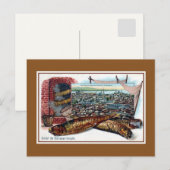  litho-groeten uit Constantinopel Briefkaart (Voorkant / Achterkant)